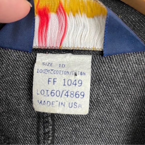 Vintage Pandhandle Slim 80's Denim Midi Dress - Picture 2 of 5